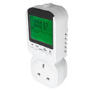 Outlet Timer LCD Display Digital Countdown Plug in Timer Outlet Indoor Timed Power Switch with Temperature Probe 13A 50HZ 3250W