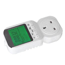 Outlet Timer LCD Display Digital Countdown Plug in Timer Outlet Indoor Timed Power Switch with Temperature Probe 13A 50HZ 3250W