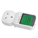 Outlet Timer LCD Display Digital Countdown Plug in Timer Outlet Indoor Timed Power Switch with Temperature Probe 13A 50HZ 3250W