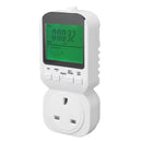 Outlet Timer LCD Display Digital Countdown Plug in Timer Outlet Indoor Timed Power Switch with Temperature Probe 13A 50HZ 3250W