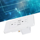 USB Charger Wall Outlet White 2 USB Ports 5V 2100mA 2 Outlets AC USB Wall Outlets for Living Room