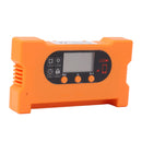 Solar Charge Controller Dual USB Type C Fast Charge Solar Charge Discharge Controller for 12V 24V Battery Charging 80A