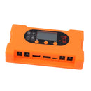 Solar Charge Controller Dual USB Type C Fast Charge Solar Charge Discharge Controller for 12V 24V Battery Charging 80A