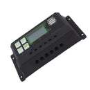 Solar Charge Controller PWM Dual USB Solar Panel Charger Discharge Regulator with Large LCD Display 60A