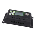 Solar Charge Controller PWM Dual USB Solar Panel Charger Discharge Regulator with Large LCD Display 60A