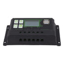 Solar Charge Controller PWM Dual USB Solar Panel Charger Discharge Regulator with Large LCD Display 60A