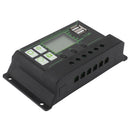 Solar Charge Controller LCD Display Dual USB Port PWM Charging ABS 5V Solar Panel Regulator for Solar Panels 80A