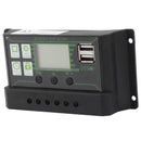 Solar Charge Controller LCD Display Dual USB Port PWM Charging ABS 5V Solar Panel Regulator for Solar Panels 80A