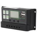 Solar Charge Controller LCD Display Dual USB Port PWM Charging ABS 5V Solar Panel Regulator for Solar Panels 80A