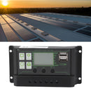 Solar Charge Controller LCD Display Dual USB Port PWM Charging ABS 5V Solar Panel Regulator for Solar Panels 80A