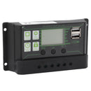 Solar Charge Controller LCD Display Dual USB Port PWM Charging ABS 5V Solar Panel Regulator for Solar Panels 200A