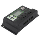 Solar Charge Controller LCD Display Dual USB Port PWM Charging ABS 5V Solar Panel Regulator for Solar Panels 200A