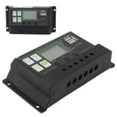 Solar Charge Controller LCD Display Dual USB Port PWM Charging ABS 5V Solar Panel Regulator for Solar Panels 200A