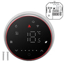 Wireless Smart Thermostat Accurate Programmable WiFi Thermostat Voice APP Control for Electric Heating AC95‑240V Round Base Black