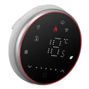 Wireless Smart Thermostat Accurate Programmable WiFi Thermostat Voice APP Control for Electric Heating AC95‑240V Round Base Black
