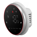 Wireless Smart Thermostat Accurate Programmable WiFi Thermostat Voice APP Control for Electric Heating AC95‑240V Round Base Black