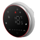 Wireless Smart Thermostat Accurate Programmable WiFi Thermostat Voice APP Control for Electric Heating AC95‑240V Round Base Black