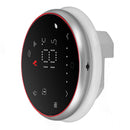 Wireless Smart Thermostat Accurate Programmable WiFi Thermostat Voice APP Control for Electric Heating AC95‑240V Round Base Black