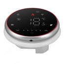 Wireless Smart Thermostat Accurate Programmable WiFi Thermostat Voice APP Control for Electric Heating AC95‑240V Round Base Black