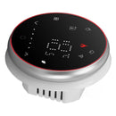 Wireless Smart Thermostat Accurate Programmable WiFi Thermostat Voice APP Control for Electric Heating AC95‑240V Round Base Black