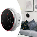 Wireless Smart Thermostat Accurate Programmable WiFi Thermostat Voice APP Control for Electric Heating AC95‑240V Round Base Black