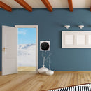 LED Smart Thermostat for Water Heating Programmable Thermostat Accurate 7 Day Programmable Thermostat AC95‑240V Square Base Black