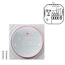 LED Smart Thermostat for Water Heating Programmable Thermostat Accurate 7 Day Programmable Thermostat AC95‑240V Square Base White
