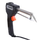 Handheld Solder Iron Kit Welding Tool 60W Soldering Iron with 50g Solder Wire for Circuit Board Home DIY Electronic Repair Black EU Plug 220V