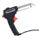 Handheld Solder Iron Kit Welding Tool 60W Soldering Iron with 50g Solder Wire for Circuit Board Home DIY Electronic Repair Black EU Plug 220V