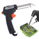 Handheld Solder Iron Kit Welding Tool 60W Soldering Iron with 50g Solder Wire for Circuit Board Home DIY Electronic Repair Black EU Plug 220V