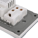 Smart Switch WiFi Phone Remote Fire Zero Control with 3 Holes Socket Touch Light Switch for Home Use Hotel