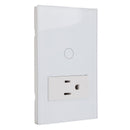 Smart Switch WiFi Phone Remote Fire Zero Control with 3 Holes Socket Touch Light Switch for Home Use Hotel