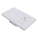 Smart Switch WiFi Phone Remote Fire Zero Control with 3 Holes Socket Touch Light Switch for Home Use Hotel
