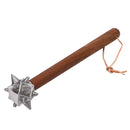 Spikey Ball Hammer with Wooden Handle Stainless Steel Multifunctional Unique Shape Decorative Hammer Ornament for Car Home Hand Tools