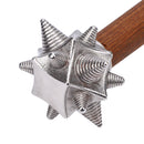 Spikey Ball Hammer with Wooden Handle Stainless Steel Multifunctional Unique Shape Decorative Hammer Ornament for Car Home Hand Tools