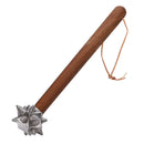 Spikey Ball Hammer with Wooden Handle Stainless Steel Multifunctional Unique Shape Decorative Hammer Ornament for Car Home Hand Tools