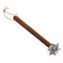 Spikey Ball Hammer with Wooden Handle Stainless Steel Multifunctional Unique Shape Decorative Hammer Ornament for Car Home Hand Tools