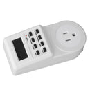 Indoor Mini Outlet Timer Digital Countdown Timer Outlet Indoor Timed Power Switch with Countdown Power Off Protection US Plug 120V 15A 1800W.μ