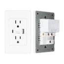 Socket USB Type C Wall Outlet Multi Functional High Safety Receptacle for Home