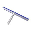 Silicone Manual Roller Cleaner Tool Laminated Static Lint Remover with Metal Handle Blue 16in
