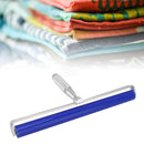 Silicone Manual Roller Cleaner Tool Laminated Static Lint Remover with Metal Handle Blue 16in