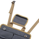 Roll Up Tool Bag Multipurpose Portable Tool Storage Bag Oxford Cloth Separate Pockets Tool Organizer for Gardening Camping Grey