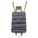 Roll Up Tool Bag Multipurpose Portable Tool Storage Bag Oxford Cloth Separate Pockets Tool Organizer for Gardening Camping Grey