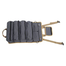 Roll Up Tool Bag Multipurpose Portable Tool Storage Bag Oxford Cloth Separate Pockets Tool Organizer for Gardening Camping Grey