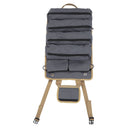 Roll Up Tool Bag Multipurpose Portable Tool Storage Bag Oxford Cloth Separate Pockets Tool Organizer for Gardening Camping Grey
