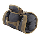 Roll Up Tool Bag Multipurpose Portable Tool Storage Bag Oxford Cloth Separate Pockets Tool Organizer for Gardening Camping Grey