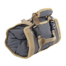 Roll Up Tool Bag Multipurpose Portable Tool Storage Bag Oxford Cloth Separate Pockets Tool Organizer for Gardening Camping Grey