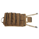 Roll Up Tool Bag Multipurpose Portable Tool Storage Bag Oxford Cloth Separate Pockets Tool Organizer for Gardening Camping Khaki