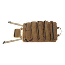 Roll Up Tool Bag Multipurpose Portable Tool Storage Bag Oxford Cloth Separate Pockets Tool Organizer for Gardening Camping Khaki