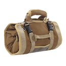 Roll Up Tool Bag Multipurpose Portable Tool Storage Bag Oxford Cloth Separate Pockets Tool Organizer for Gardening Camping Khaki